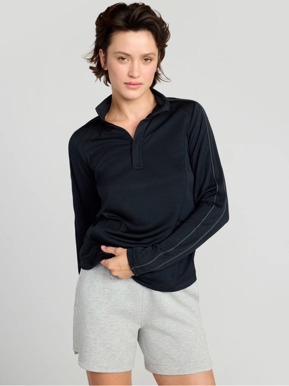 Women’s XXL Black Mondetta Run Active 1/4 Zip Top #run #walk #outdoors #classic